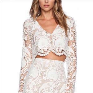 Stone Cold Fox Charlie Lace Crop Top